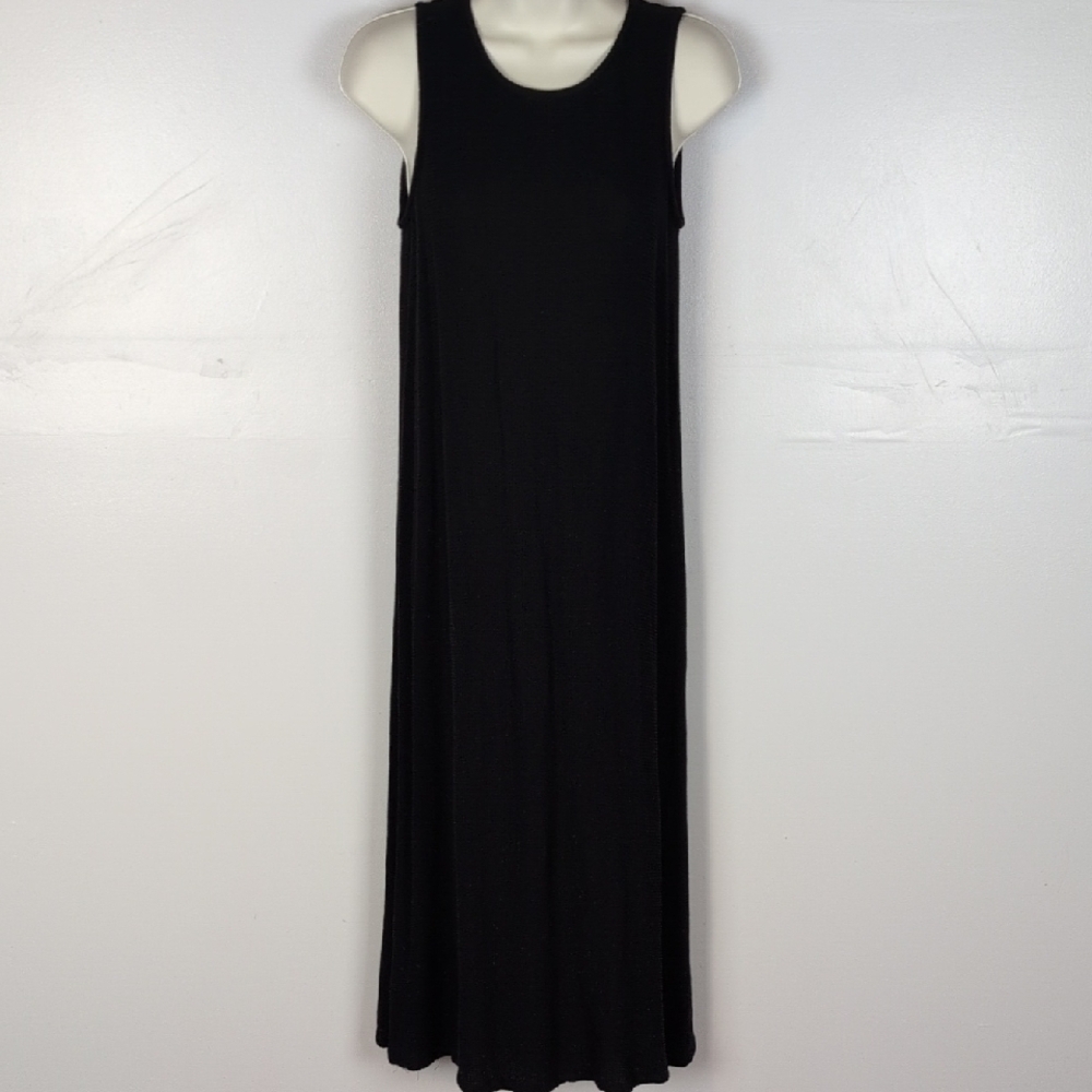 Eileen Fisher Vintage Waffle Knit Midi Dress